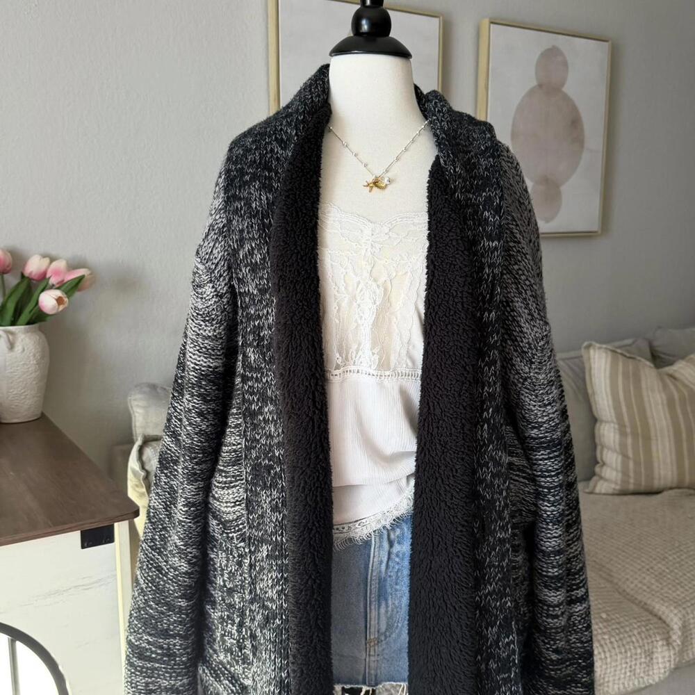 Weatherproof Vintage Sherpa Knit Cardigan ₊˚⊹ ᰔ